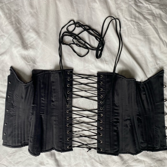 Orchard Corset Satin Hourglass Curve Longline Underbust Corset : CS-426 - Picture 4 of 8